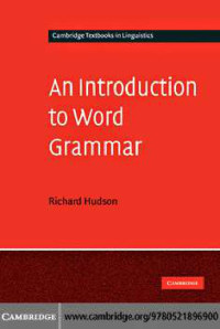Image of An Introduction to Word Grammar